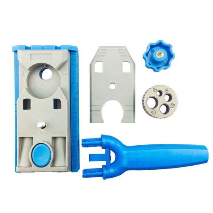 OG1471.jpg Angular Oblique Woodworking Borehole Locator Sheet Connector mit Skalenmarkierung – Bild 1