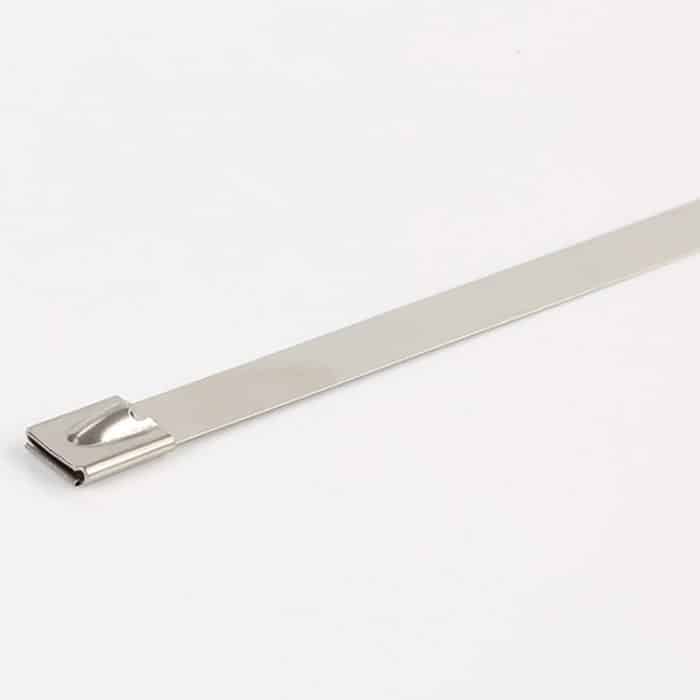 100 PCS 4.6x500mm Edelstahl Metallkabelbinder Kabelbinder Reißverschluss Wickel Abgaswärmebänder Induktionsrohr – Bild 3