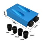 14-teiliges Set 15-Grad-Winkel-Schrägloch-Ortungsgerät aus Aluminiumlegierung mit dem Bohrmeißel – Bild 3