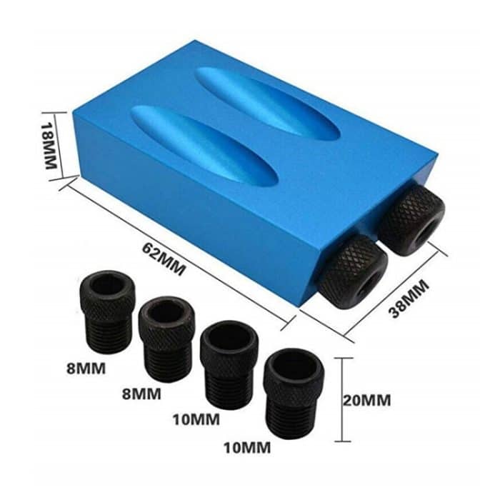 14-teiliges Set 15-Grad-Winkel-Schrägloch-Ortungsgerät aus Aluminiumlegierung mit dem Bohrmeißel – Bild 3