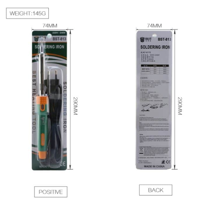 BEST 50W Heizungsreparaturwerkzeug Heißschweißbügel Elektrischer Lötkolben (Spannung 220V) – Bild 5