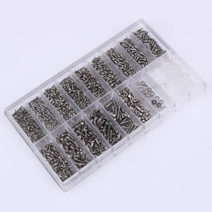 1000 PCS Watch Sonnenbrille Brillen Schrauben Mutter Reparatursatz Mit einem Schraubendreher – Bild 3