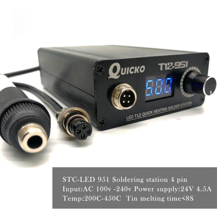 LED-Lötstation MINI T12-951 Elektronisches Schweißgerät Tragbares Schweißwerkzeug – Bild 3