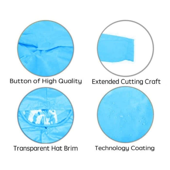 Cartoon-Dinosaurier-Kindermode-Regenmantel, Größe: L – Bild 3