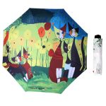 Kreativer, frischer Sonnenschutz-Regenschirm mit dreifachem Silberband und UV-Schutz