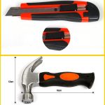 9 in 1 Werkzeugsatz Allgemeiner Haushaltshandwerkzeugsatz mit Werkzeugkasten-Aufbewahrungskoffer – Bild 6