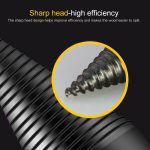 Haushalts Haushaltsholzfäller Bohrer Elektrischer Holzspaltkegelbohrer 32mm Vierkantschaft – Bild 6