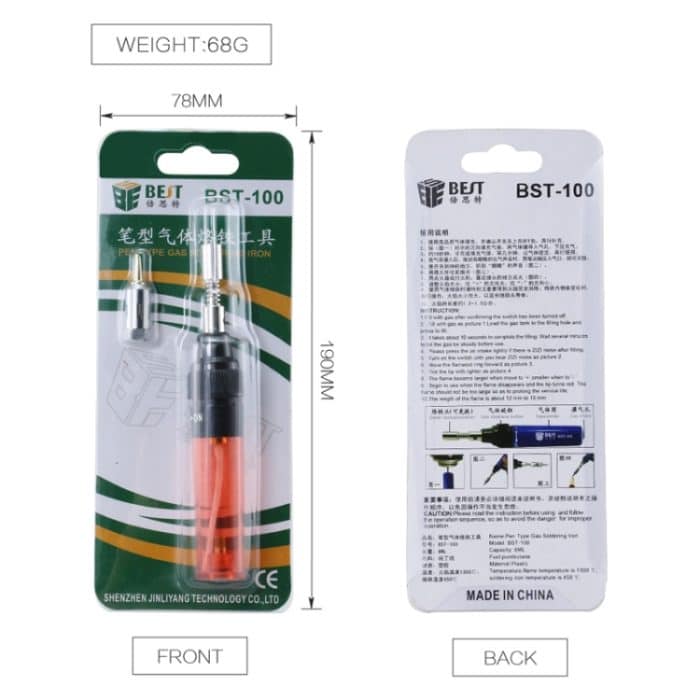 BESTER Butangas-Lötkolbenstift (zufällige Farbauswahl) – Bild 8