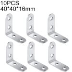 40 PCS Edelstahl 90 Grad Winkelhalterung, Eckstrebe Gelenkhalterung Befestigung Möbel Schrank Bildschirme Wand (40mm)