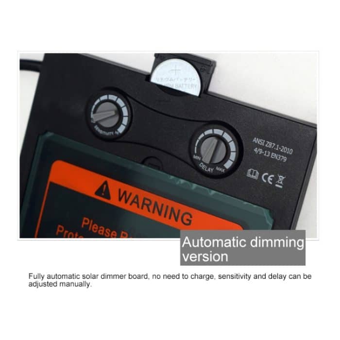 Solar Automatische Variable Licht Elektrische Schweißschutzmaske Schweißhelm, Welding Helmet(Gold), Welding Helmet(Blue), Welding Helmet(Red), Welding Helmet(Silver) – Bild 7