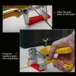 Wandfliesen Pflaster Locator Tool Leveler Schubzange Drahtreifen Mauerwerk Hilfs – Bild 7