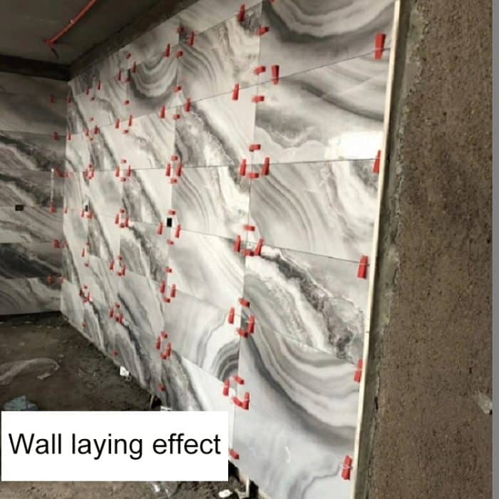 100 PCS Tile Floor Locator Einsatz Fliesenrichtmaschine Keilnivelliermaschine für Plattenabflachungssystem Hilfswerkzeug OG6480 – Bild 7