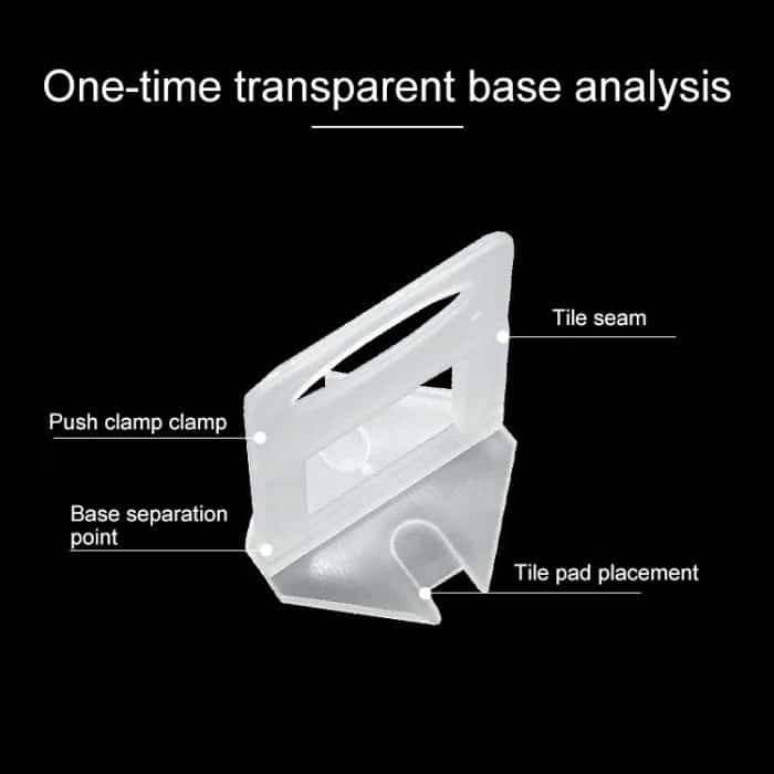 100 PCS 1,5 mm verlängern Fliesen-Nivelliersystem Clips Kit Wand Bodenfliesen Spacer Fliesenwerkzeug für Pflaster Ortungswerkzeug OG6480 – Bild 3