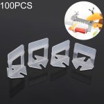 100 PCS 2,0 mm verlängern Fliesen-Nivelliersystem Clips Kit Wand Bodenfliesen Abstandhalter Fliesenwerkzeug für Pflaster Ortungswerkzeug OG6480