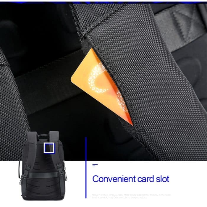 Bopai 751-006641 Business-Mode-Laptop-Rucksack mit großer Kapazität, atmungsaktiv, mit externer USB-Schnittstelle, Größe: 30 x 15 x 44 cm, 751-006641 – Bild 7