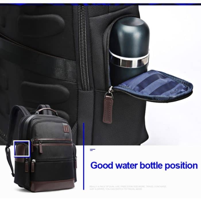 Bopai 751-007291 Business Anti-Diebstahl-wasserdichte Doppel-Umhängetasche mit großem Fassungsvermögen und USB-Ladeanschluss, Größe: 34 x 19 x 43,5 cm, 751-007291 – Bild 7