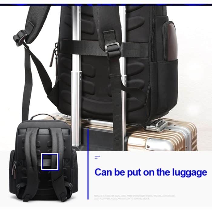 Bopai 751-007291 Business Anti-Diebstahl-wasserdichte Doppel-Umhängetasche mit großem Fassungsvermögen und USB-Ladeanschluss, Größe: 34 x 19 x 43,5 cm, 751-007291 – Bild 8