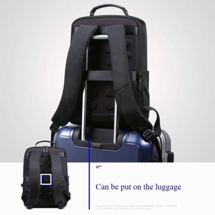 Bopai 851-009911 Business Anti-Diebstahl-wasserdichte Doppel-Umhängetasche mit großem Fassungsvermögen und USB-Ladeanschluss, Größe: 30,5 x 13 x 45 cm, 851-009911 – Bild 8