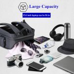 Bopai 851-010128 Business Anti-Diebstahl-wasserdichte Doppel-Umhängetasche mit großem Fassungsvermögen und USB-Ladeanschluss, Größe: 34 x 19 x 43 cm, 851-010128 – Bild 12