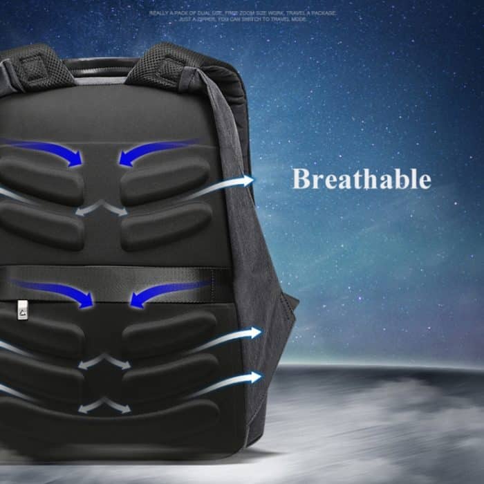 Bopai 851-010128 Business Anti-Diebstahl-wasserdichte Doppel-Umhängetasche mit großem Fassungsvermögen und USB-Ladeanschluss, Größe: 34 x 19 x 43 cm, 851-010128 – Bild 14