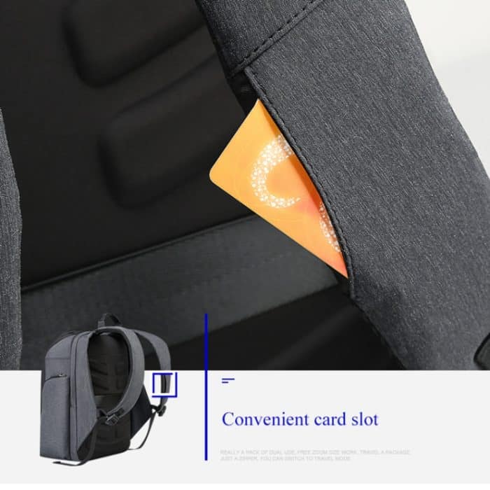 Bopai 851-010128 Business Anti-Diebstahl-wasserdichte Doppel-Umhängetasche mit großem Fassungsvermögen und USB-Ladeanschluss, Größe: 34 x 19 x 43 cm, 851-010128 – Bild 6