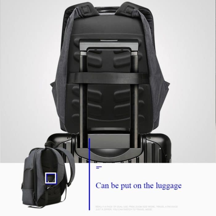 Bopai 851-014518 Wasserdichte dreilagige Business-Umhängetasche mit großem Fassungsvermögen und USB-Ladeanschluss, Größe: 37 x 21 x 47,5 cm, 851-014518 – Bild 9