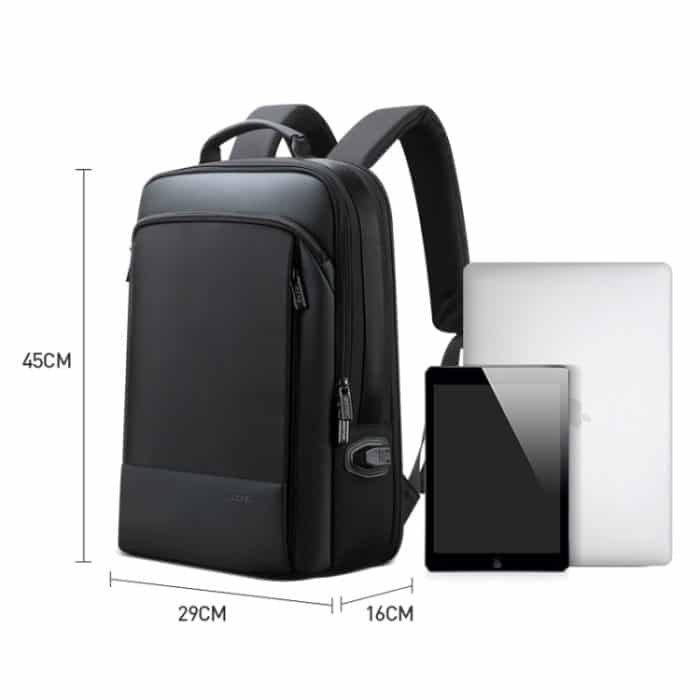 Bopai 61-07311 Diebstahlsicherer, wasserdichter Rucksack für Laptops und Tablets mit großem Fassungsvermögen für 15,6 Zoll und darunter, externer USB-Ladeanschluss, 61-07311 – Bild 8