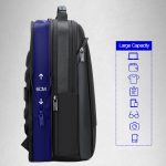 Bopai 61-07311 Diebstahlsicherer, wasserdichter Rucksack für Laptops und Tablets mit großem Fassungsvermögen für 15,6 Zoll und darunter, externer USB-Ladeanschluss, 61-07311 – Bild 9