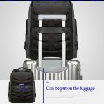 Bopai 851-014318 Modische, atmungsaktive, wasserdichte, diebstahlsichere, dreilagige Doppel-Umhängetasche mit großem Fassungsvermögen für den Außenbereich, mit USB-Ladeanschluss, Größe: 31 x 17 x 44 cm, 851-014318 – Bild 9