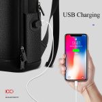 Bopai 851-036611 Atmungsaktiver Herren-Business-Rucksack aus genarbtem Leder mit großem Fassungsvermögen, Größe: 30 x 12 x 43 cm, 851-036611 – Bild 11