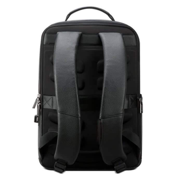 Bopai 851-036611 Atmungsaktiver Herren-Business-Rucksack aus genarbtem Leder mit großem Fassungsvermögen, Größe: 30 x 12 x 43 cm, 851-036611 – Bild 4