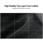 Bopai 851-036611 Atmungsaktiver Herren-Business-Rucksack aus genarbtem Leder mit großem Fassungsvermögen, Größe: 30 x 12 x 43 cm, 851-036611 – Bild 6