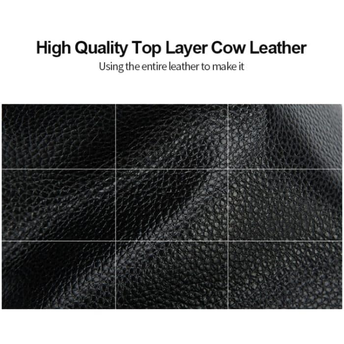 Bopai 851-036611 Atmungsaktiver Herren-Business-Rucksack aus genarbtem Leder mit großem Fassungsvermögen, Größe: 30 x 12 x 43 cm, 851-036611 – Bild 6