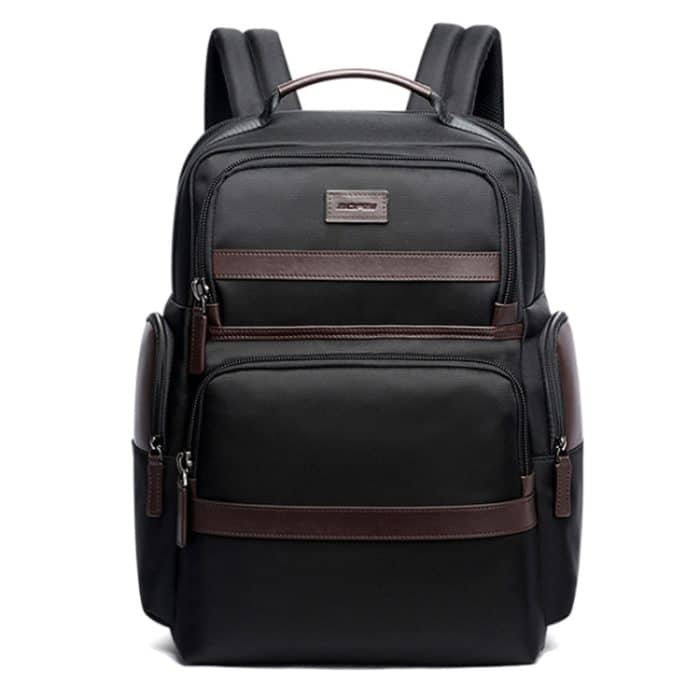 Bopai 751-007301 Business Anti-Diebstahl-wasserdichte Doppel-Umhängetasche mit großem Fassungsvermögen und USB-Ladeanschluss, Größe: 28 x 19 x 42 cm – Bild 2