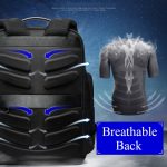 Bopai 751-007301 Business Anti-Diebstahl-wasserdichte Doppel-Umhängetasche mit großem Fassungsvermögen und USB-Ladeanschluss, Größe: 28 x 19 x 42 cm – Bild 14