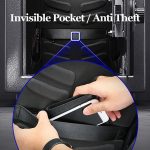 Bopai 751-007301 Business Anti-Diebstahl-wasserdichte Doppel-Umhängetasche mit großem Fassungsvermögen und USB-Ladeanschluss, Größe: 28 x 19 x 42 cm – Bild 15