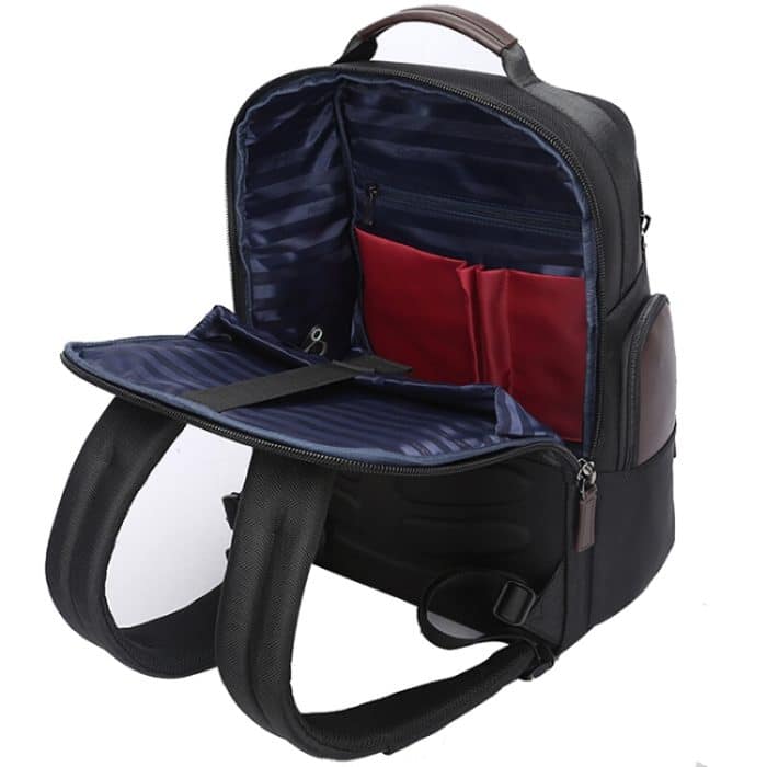 Bopai 751-007301 Business Anti-Diebstahl-wasserdichte Doppel-Umhängetasche mit großem Fassungsvermögen und USB-Ladeanschluss, Größe: 28 x 19 x 42 cm – Bild 5