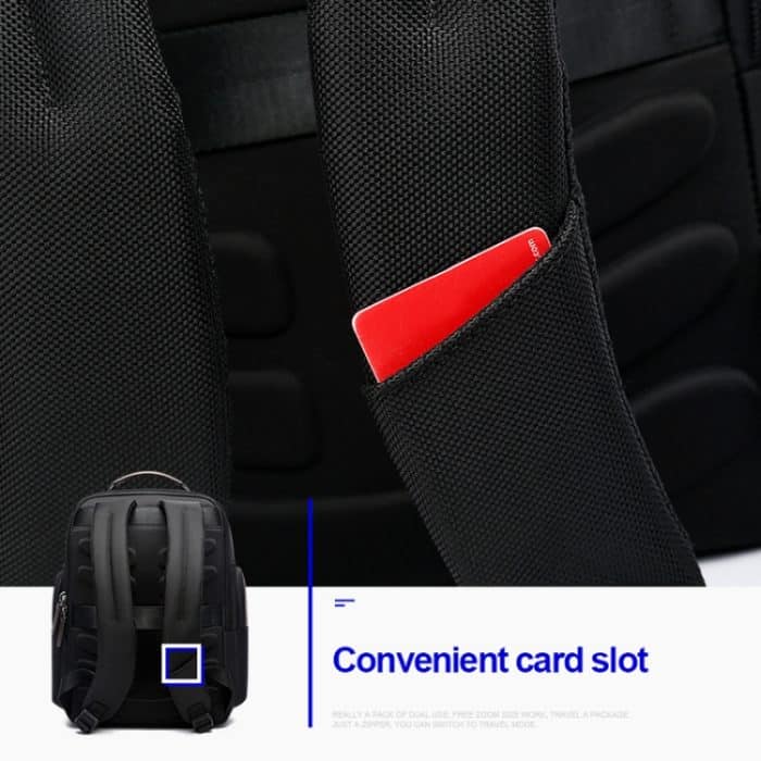 Bopai 751-007301 Business Anti-Diebstahl-wasserdichte Doppel-Umhängetasche mit großem Fassungsvermögen und USB-Ladeanschluss, Größe: 28 x 19 x 42 cm – Bild 7