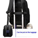 Bopai 751-007301 Business Anti-Diebstahl-wasserdichte Doppel-Umhängetasche mit großem Fassungsvermögen und USB-Ladeanschluss, Größe: 28 x 19 x 42 cm – Bild 9