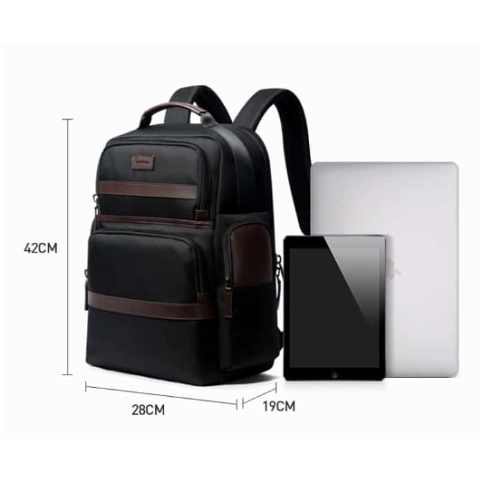 Bopai 751-007301 Business Anti-Diebstahl-wasserdichte Doppel-Umhängetasche mit großem Fassungsvermögen und USB-Ladeanschluss, Größe: 28 x 19 x 42 cm – Bild 10