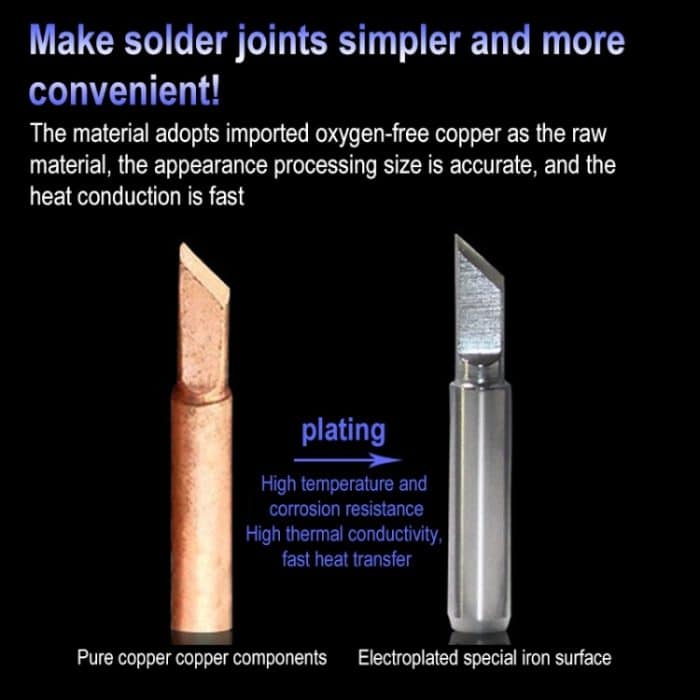 10 PCS 900M-T-3.2D Big D Typ Bleifreie elektrische Schweißlötkolbenspitzen – Bild 3