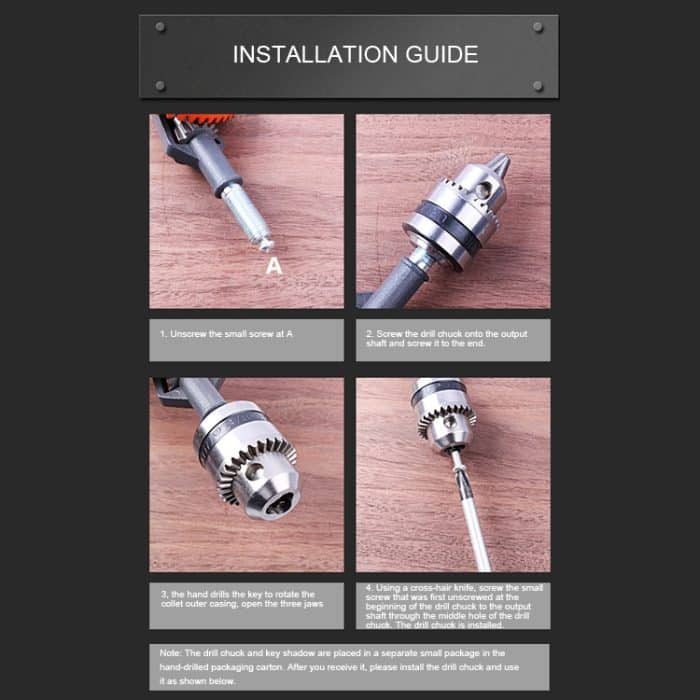 Leistungsstarker manueller Bohrer Stahl-Präzisionsguss DIY Holzbearbeitungsbohrer Universal Handbohrer Lehrmittel – Bild 11