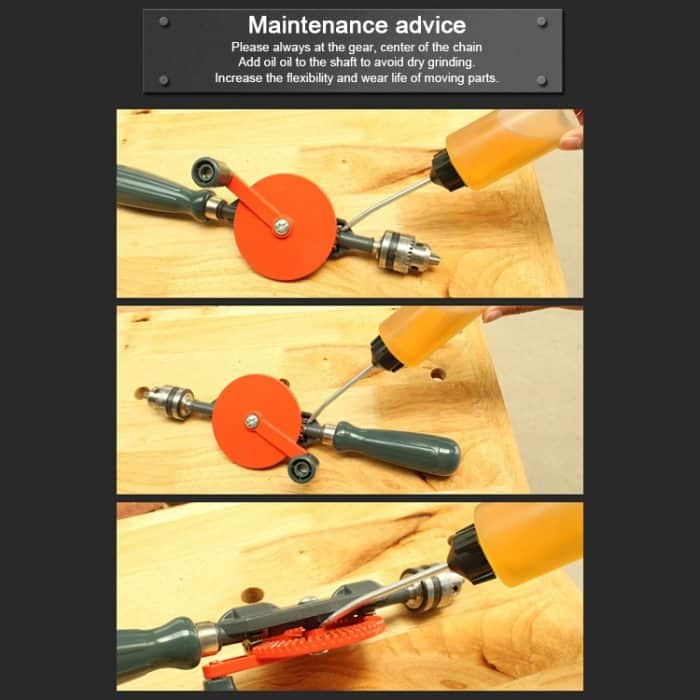 Leistungsstarker manueller Bohrer Stahl-Präzisionsguss DIY Holzbearbeitungsbohrer Universal Handbohrer Lehrmittel – Bild 10