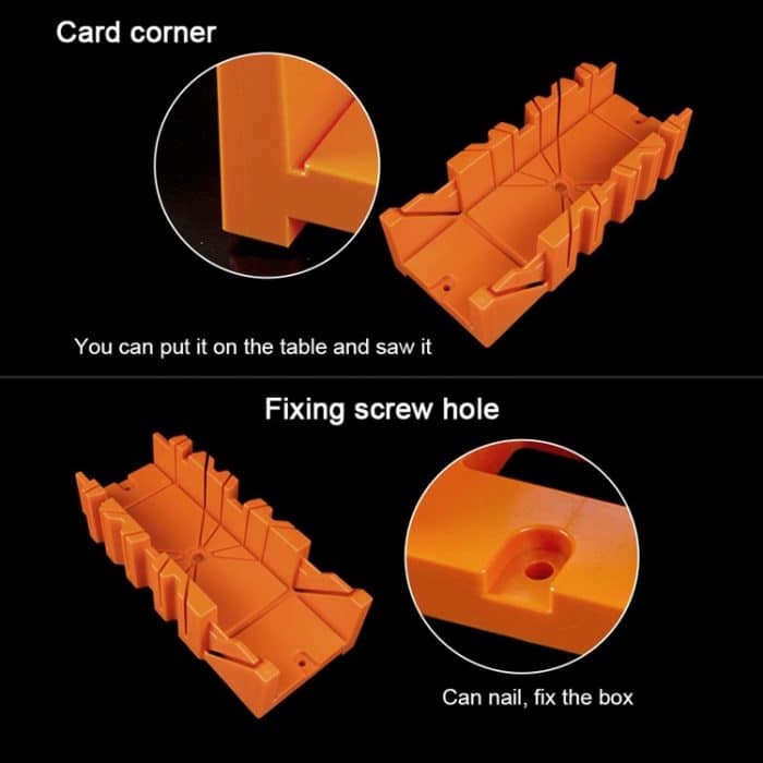 12-Zoll-Gehrungssäge-Schränke Multifunktions-Holzbearbeitungswerkzeuge Home DIY Holzbearbeitungs-Handsägen Klemmbox – Bild 4