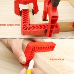 4 Zoll Kunststoff 90 Grad Holzbearbeitung Hilfspositionierer Vierkantlineal Befestigungswerkzeug – Bild 6