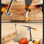 U-förmige Bügelsäge mit Klingen für Metall / Holz / Kunststoffrohr / Draht DIY Handwerkzeug Tragbare Holzbearbeitungssäge, Breite: 105 mm – Bild 7