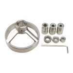 8-in-1-Bohrführung Vertikale Taschenlochlehre 5/6/7/8/9/10/12 mm Bohrerlochsuche Edelstahl-Holzbearbeitungslehre – Bild 2