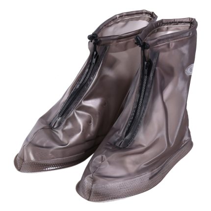 Modischer, rutschfester, wasserdichter Schuhüberzug aus PVC mit dicken Sohlen. Größe: XL, Size: XL