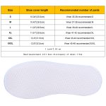 Modischer, rutschfester, wasserdichter Schuhüberzug aus PVC mit dicken Sohlen. Größe: XL, Size: XL – Bild 7