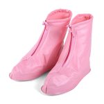 Mode Kinder PVC rutschfeste wasserdichte Schuhüberzug mit dicken Sohlen Größe: M, Size: M